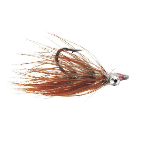 PREMIUM SALTWATER FLY BONEHEAD BROWN FLASH