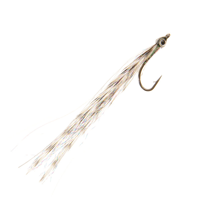 PREMIUM SALTWATER FLY BASS MINNOW SILVER