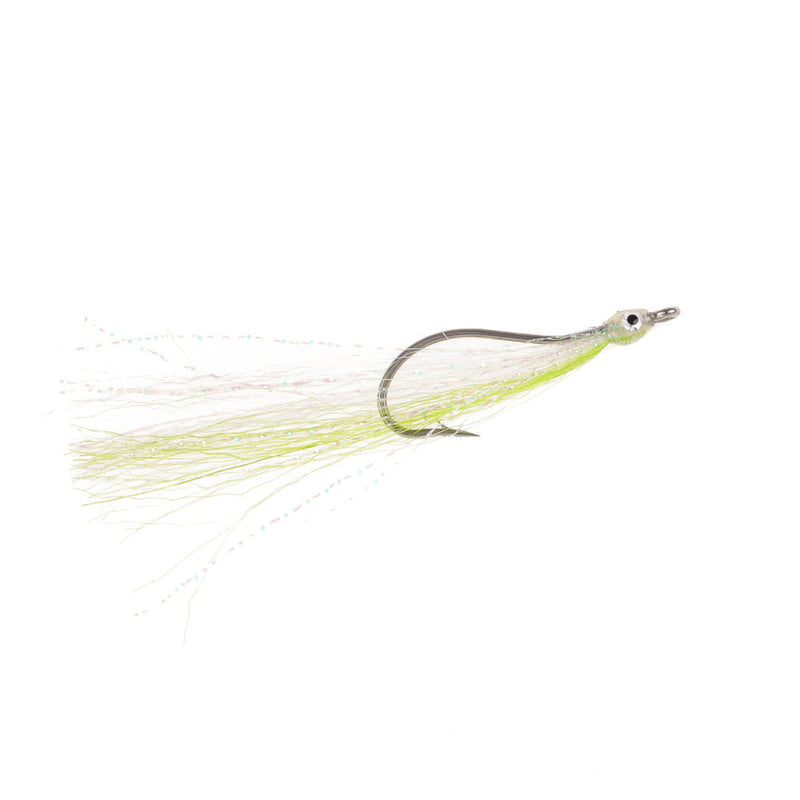 PREMIUM SALTWATER FLY BEND BACK CHARTREUSE