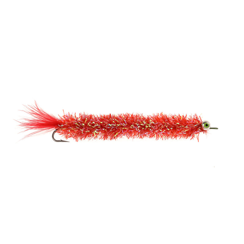 PREMIUM SALTWATER FLY LOB WORM RED