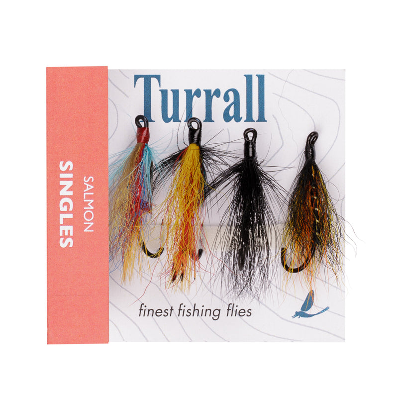 QUICK GRAB SELECTION SALMON SINGLES 4 FLIES