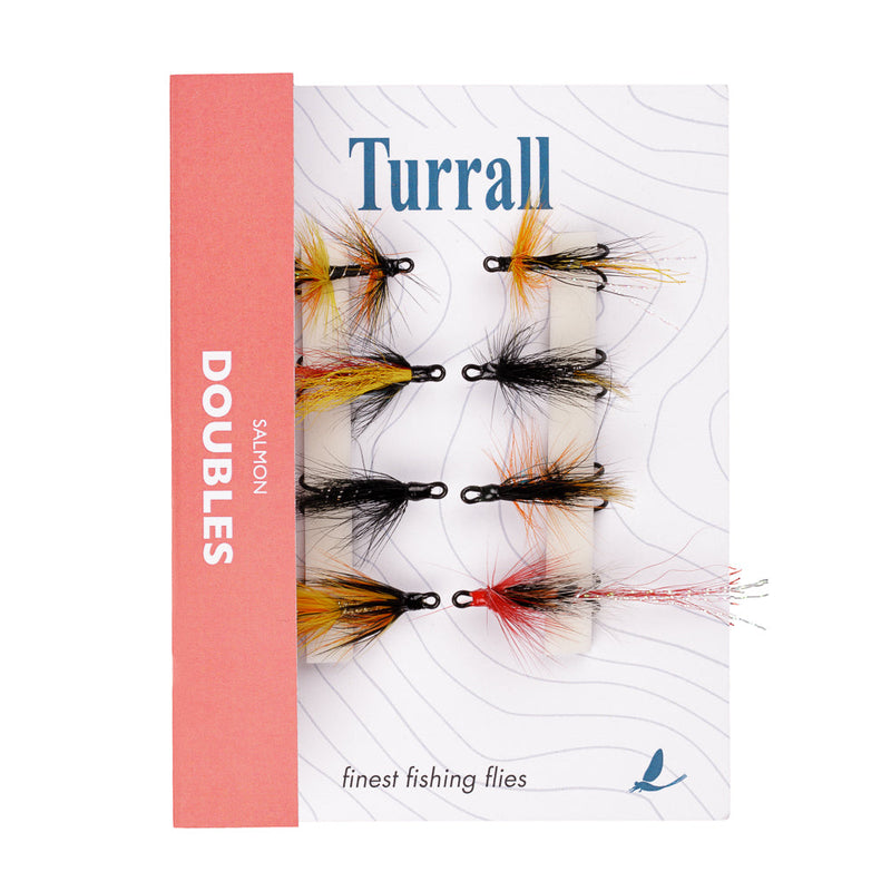 QUICK GRAB SELECTION SALMON LOW WATER DOUBLES 8 FLIES
