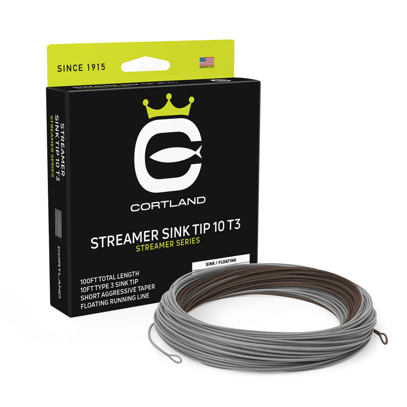 CORTLAND STREAMER SINK TIP 10 T3  SINKING / FLOATING FLY LINE