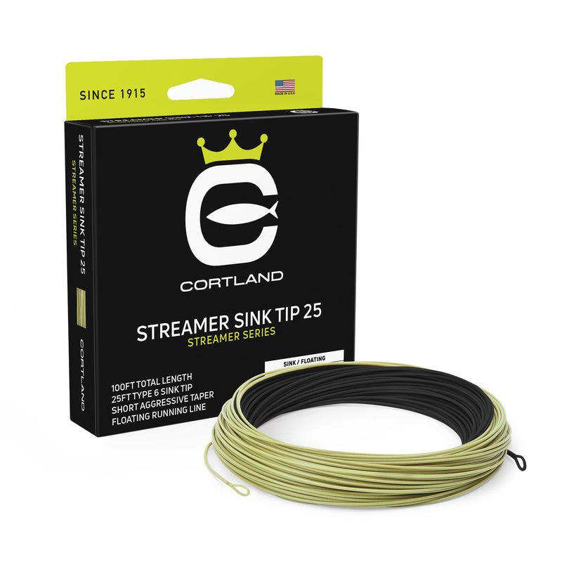 CORTLAND STREAMER SINK TIP 25 T6 / FLOAT FLY LINE