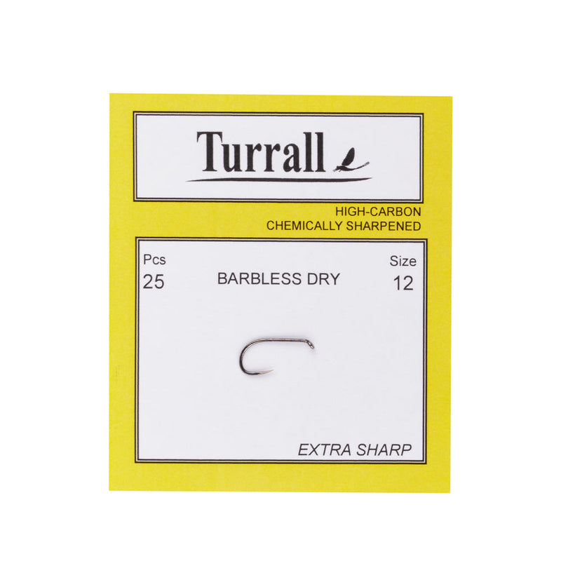 BARBLESS FINE DRY FLY FISHING HOOK