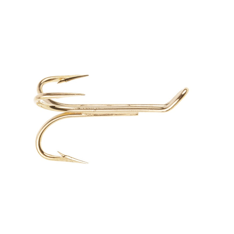 SALMON GOLD TREBLE FLY FISHING HOOK
