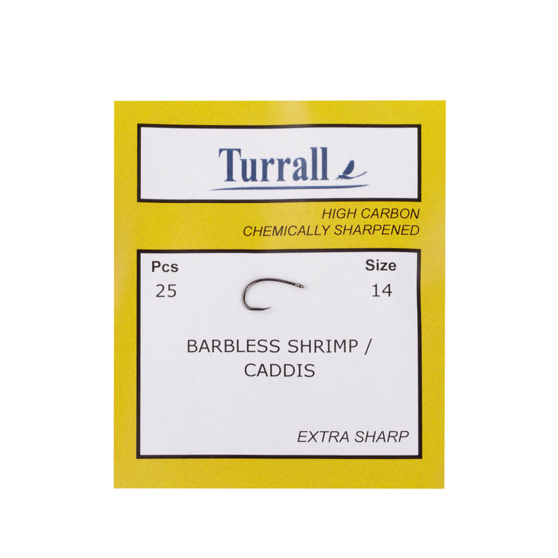BARBLESS SHRIMP / CADDIS FLY FISHING HOOK
