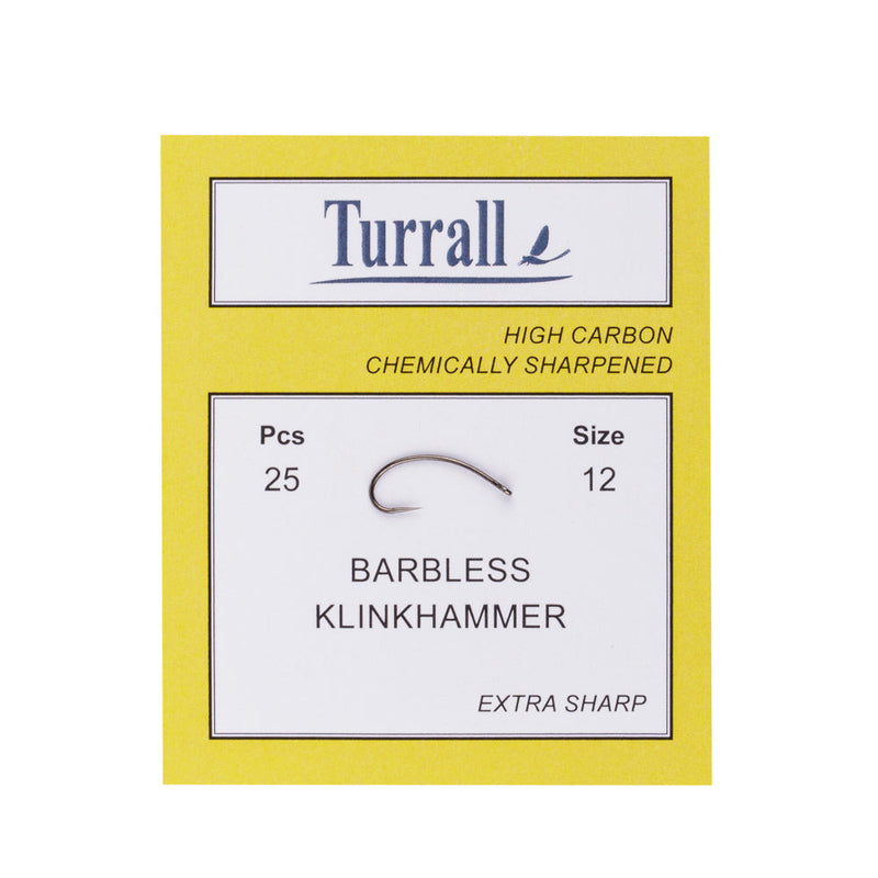 BARBLESS KLINKHAMMER FLY FISHING HOOK