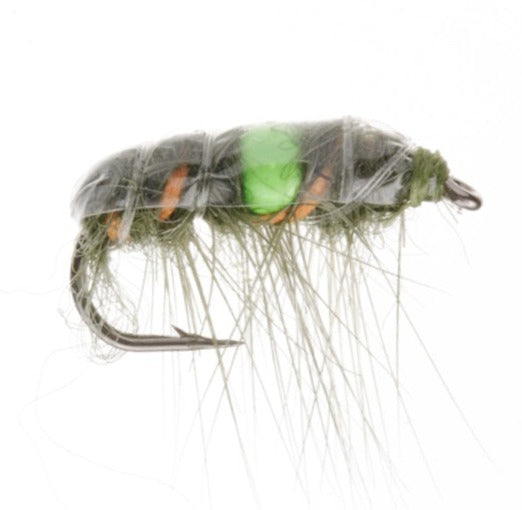 TUNGSTEN NYMPH FLY SHRIMP GREEN