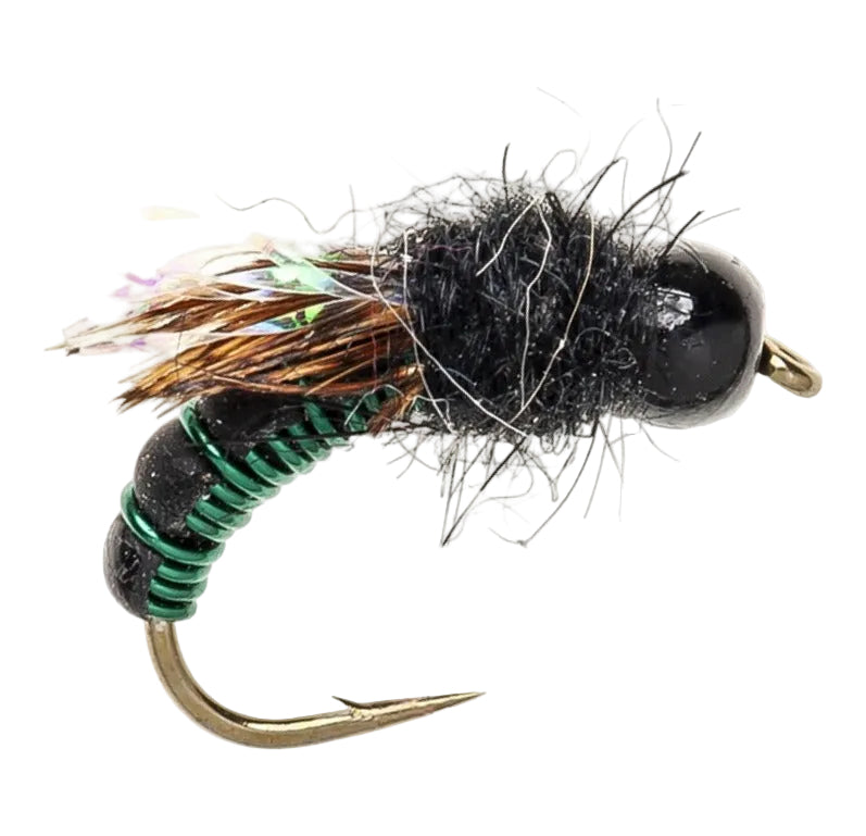 TUNGSTEN NYMPH FLY TUNGSTEN BEADHEAD WIRED CADDIS OLIVE