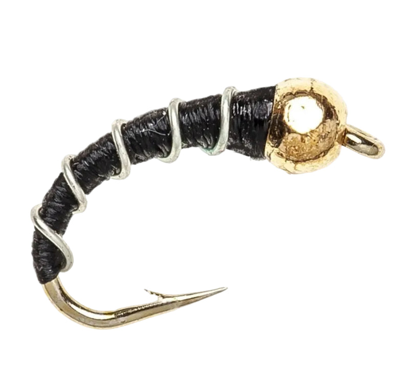 TUNGSTEN NYMPH FLY TUNGSTEN ZEBRA MIDGE BLACK