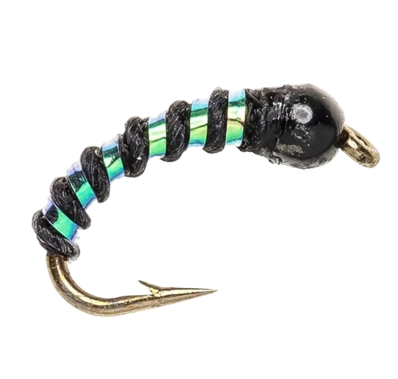 TUNGSTEN NYMPH FLY TUNGSTEN BLACK & PEARL MIDGE