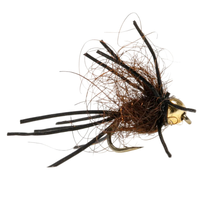 TUNGSTEN NYMPH FLY SWISHERS RUB A DUB CADDIS PUPA BROWN