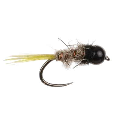 TUNGSTEN NYMPH BARBLESS FLY TUNGSTEN GRAYLING BUG HARES EAR BLACK BL