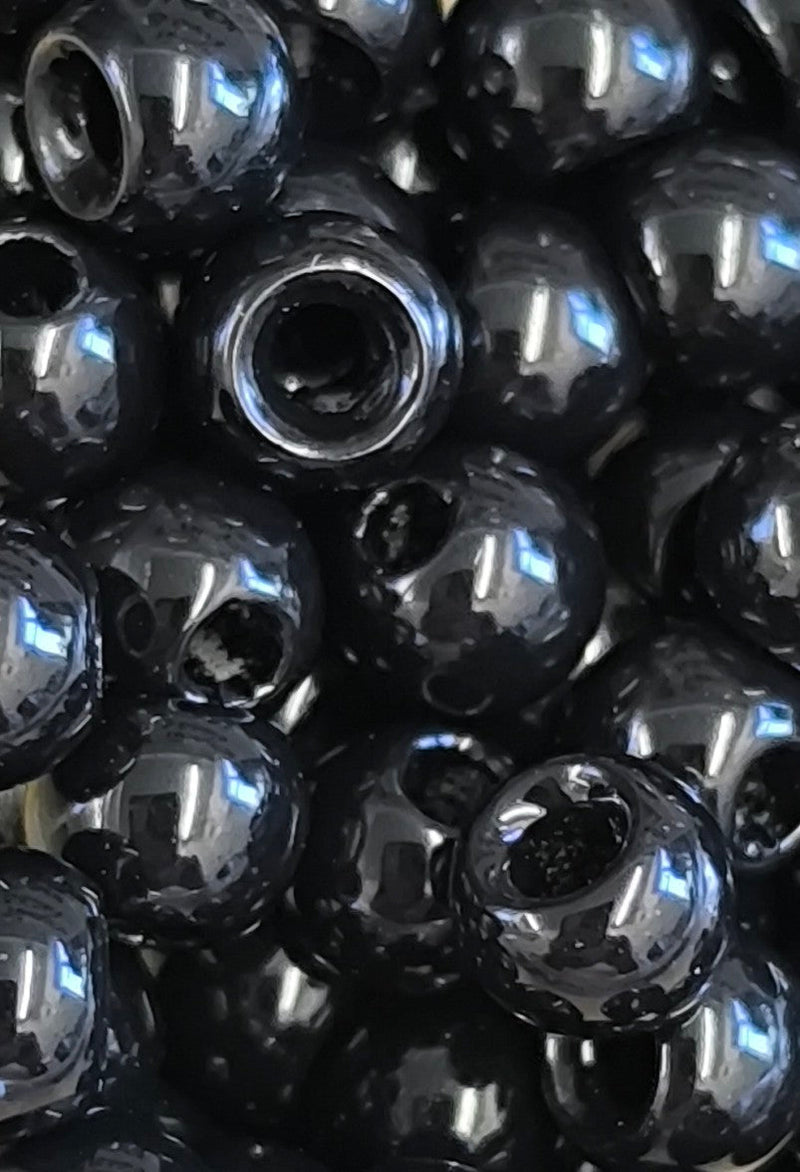 TUNGSTEN COUNTER SUNK BLACK FLY TYING BEADS