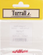 TUNGSTEN COUNTER SUNK FLU PINK FLY TYING BEADS