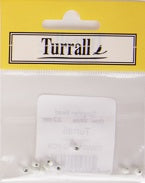 TUNGSTEN COUNTER SUNK WHITE FLY TYING BEADS