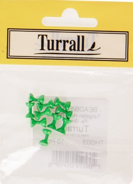 TUNGSTEN HOUR GLASS FLU GREEN FLY TYING MATERIAL
