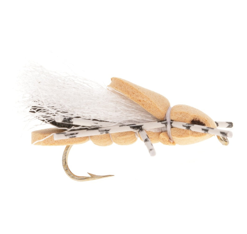 TERRESTRIAL FLY TAN FOAM HOPPER