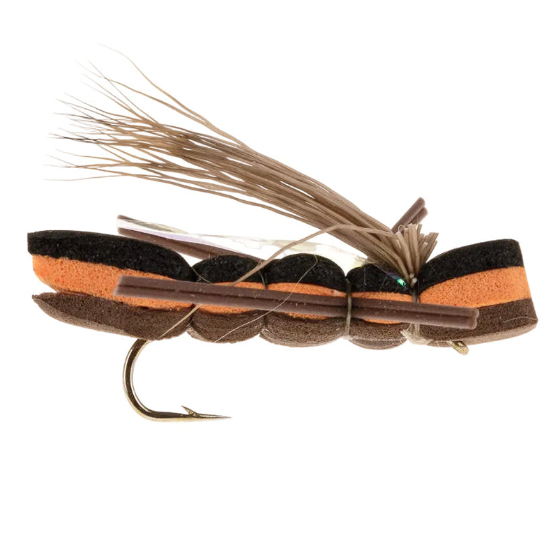 TERRESTRIAL FLY FOAM HOPPER BROWN & ORANGE