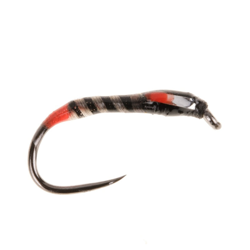 UV BUZZER BARBLESS FLY RED & SILVER CHEEK