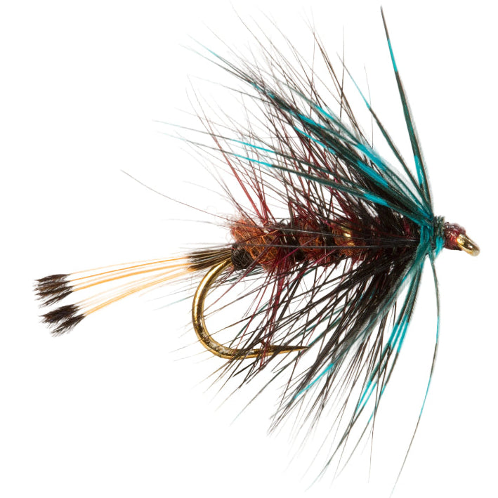 WET HACKLED FLY BUMBLE CLARET
