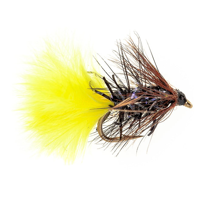 WET HACKLED FLY STRAGGLE FRITZ SUNBURST KATE