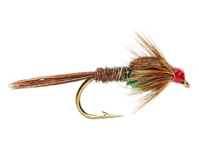 WEIGHTED NYMPH FLY PHEASANT TAIL GREEN