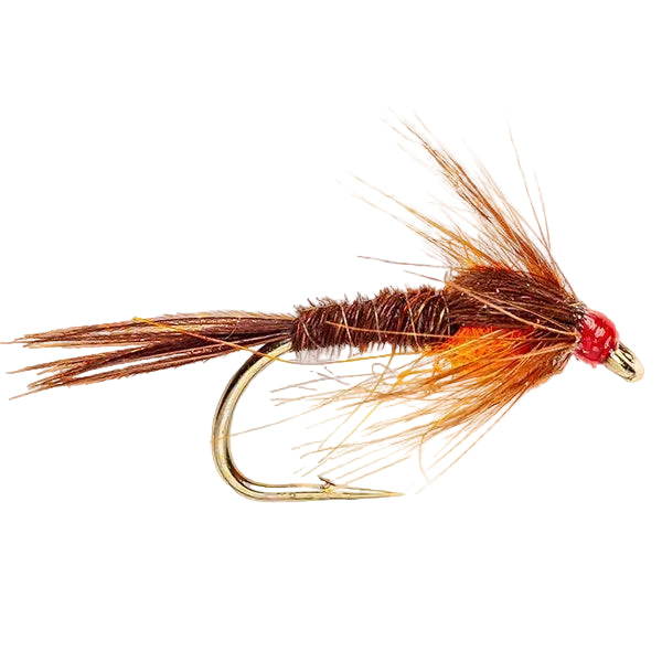 WEIGHTED NYMPH FLY PHEASANT TAIL ORANGE
