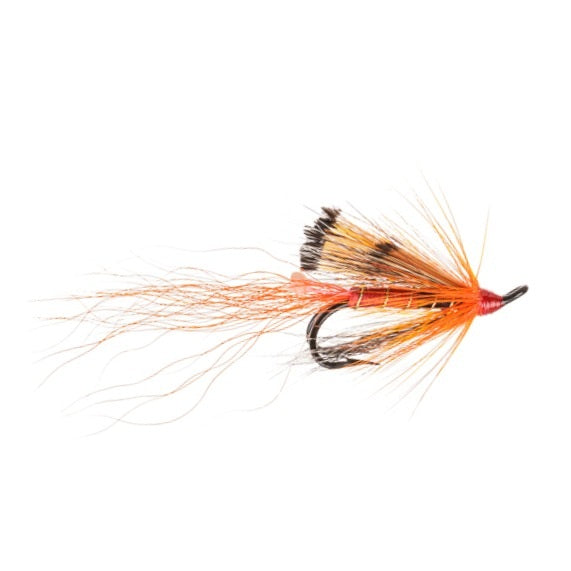 SALMON DOUBLE FLY ALLY SHRIMP ORANGE GLOW