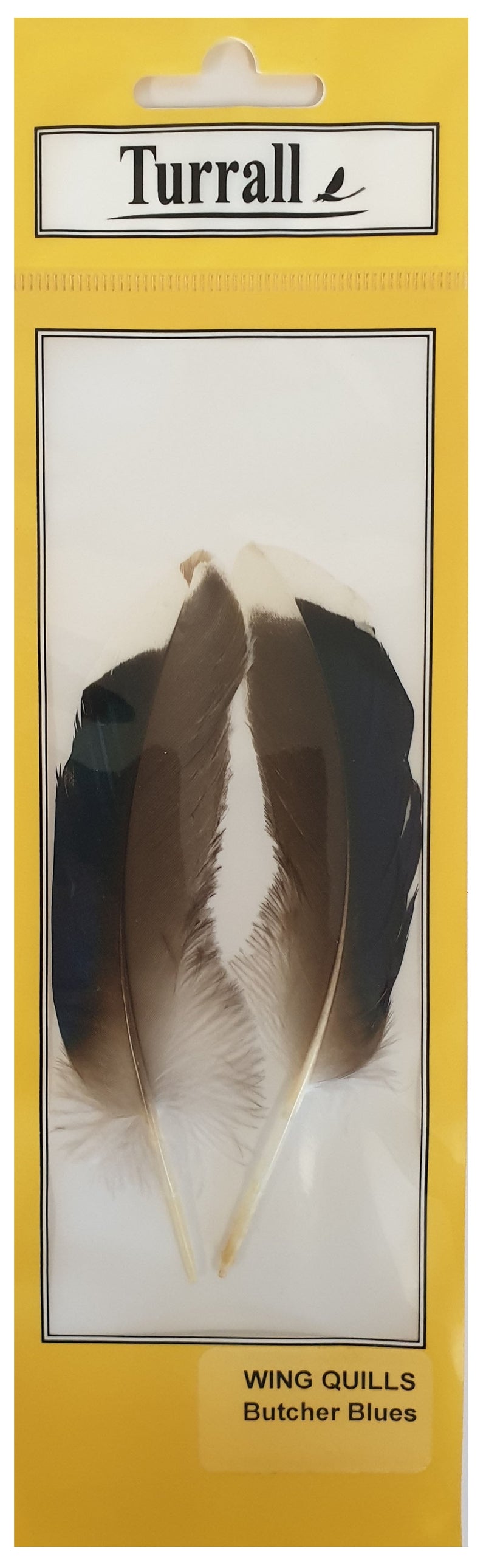 WING QUILLS BUTCHER BLUES FLY TYING FEATHERS