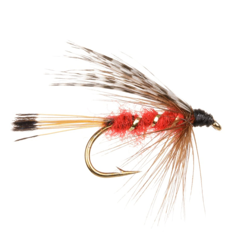 WET WINGED FLY TEAL & RED