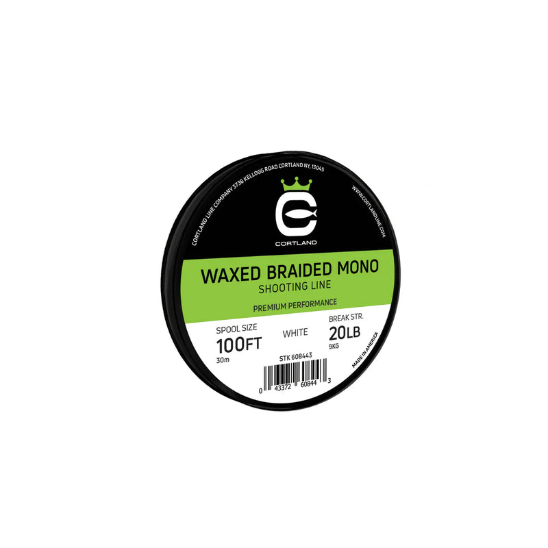 CORTLAND WAXED BRAIDED MONO SHOOTING FLY LINE EXTENSIONS WHITE