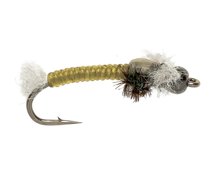 BEADHEAD FLY MICRO BH CHORONOMID LARVA OLIVE