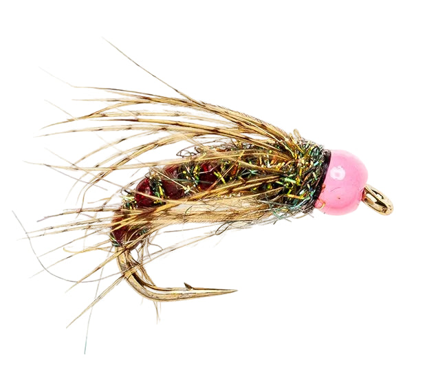 BEADHEAD FLY MIDNIGHT SUN PINK BEADHEAD