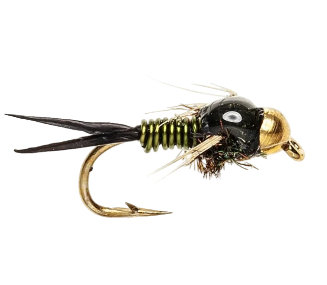 BEADHEAD FLY COPPER JOHN OLIVE GRUB BEADHEAD