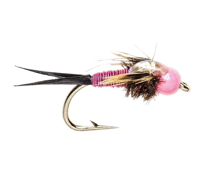 BEADHEAD FLY FLASHBACK COPPER JOHN PINK BEADHEAD