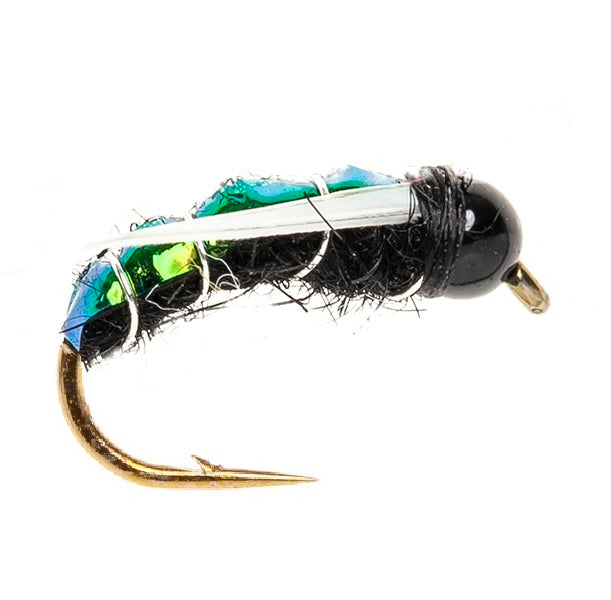 BEADHEAD FLY FLASHY PRINCE BLACK BEADHEAD