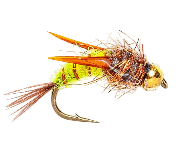 BEADHEAD FLY EVIL WEEVIL YELLOW