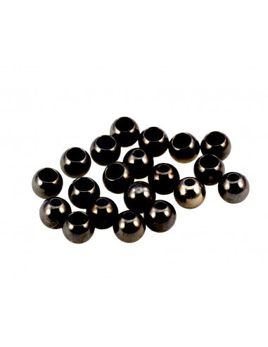 BRASS COUNTERSUNK BLACK FLY TYING BEADS