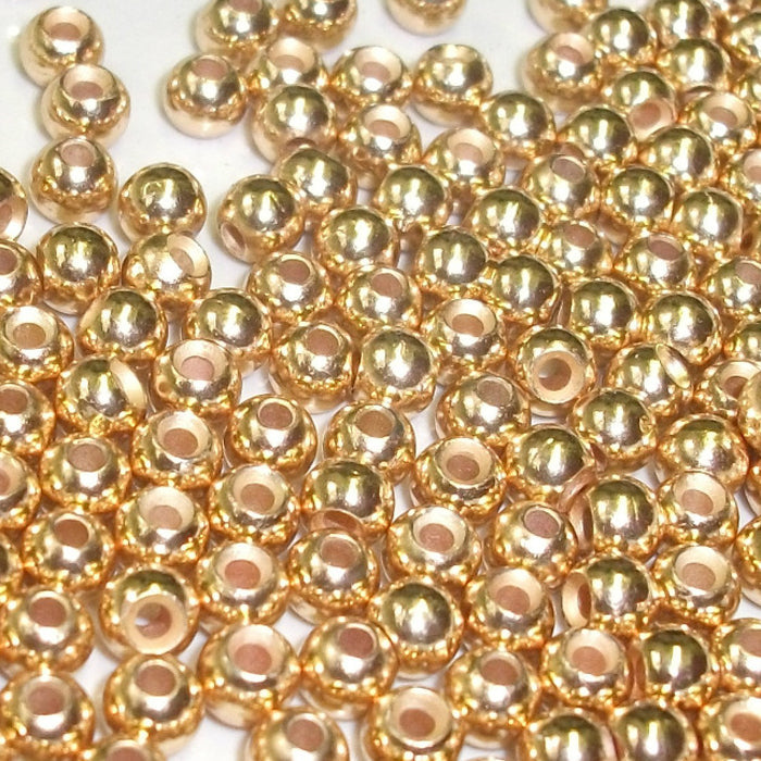 BRASS COUNTERSUNK GOLD FLY TYING BEADS