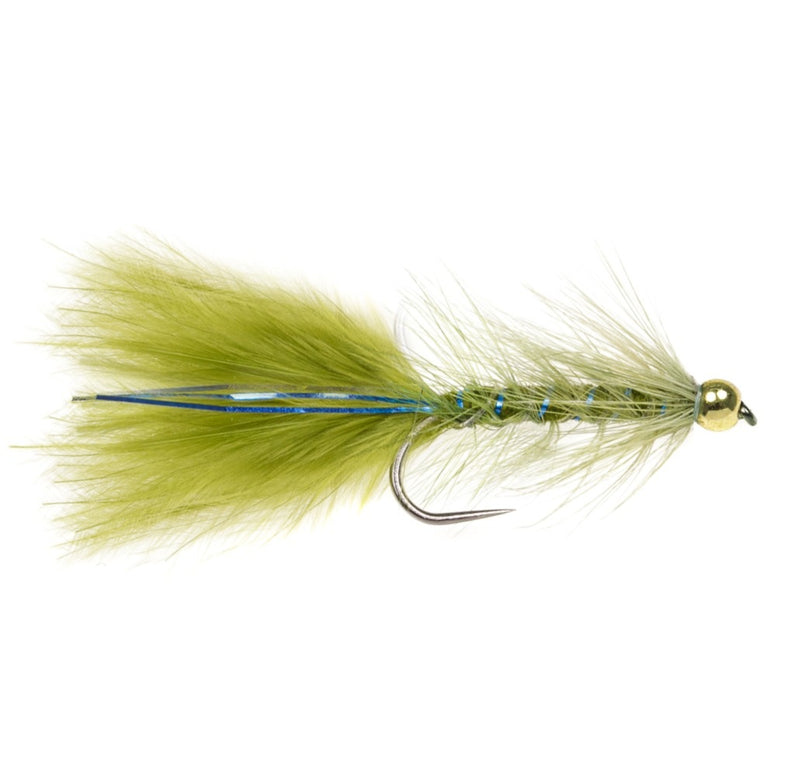 DAMSEL FLY BARBLESS BEADHEAD BLUE RAY DAMSEL