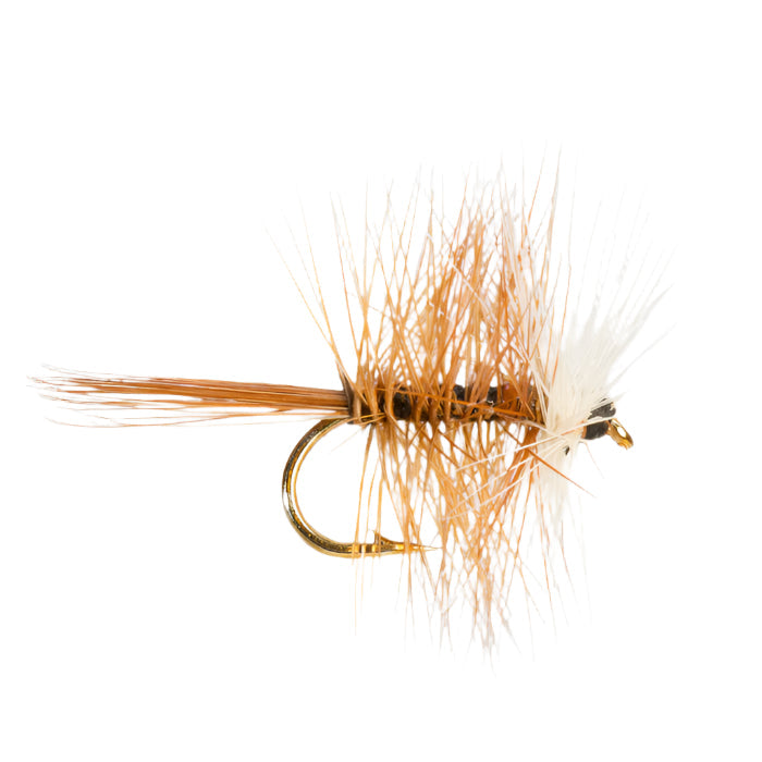 DRY HACKLED FLY BI-VISIBLE - BROWN