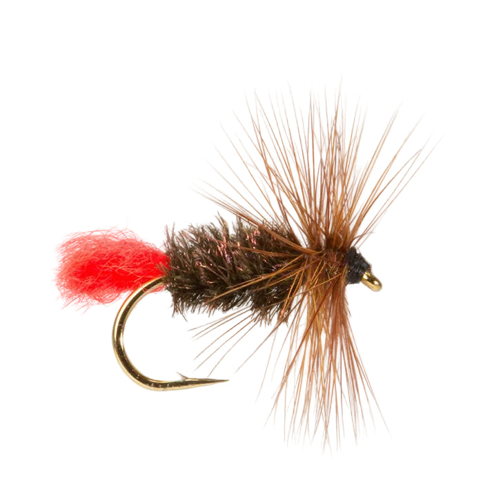 DRY HACKLED FLY RED TAG