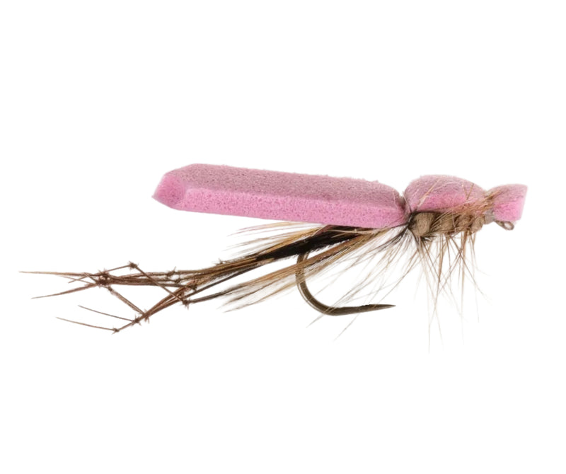 DADDY LONG LEGS BARBLESS FLY FOAM BODY PINK DADDY LONGLEGS