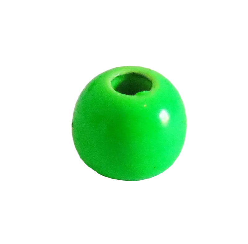 BRASS COUNTERSUNK FLU GREEN FLY TYING BEADS