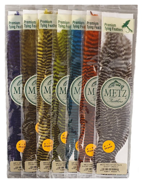 METZ PREDATOR HACKLES FLY TYING FEATHERS