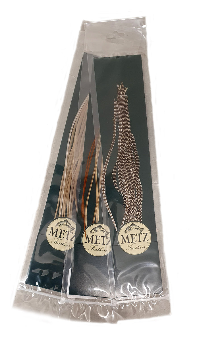 METZ MICRO PACKS 110" FLY TYING FEATHERS
