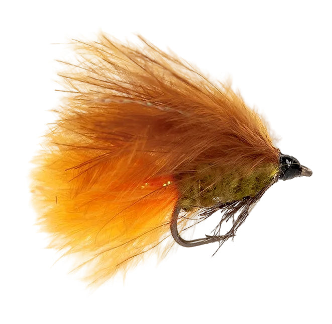 MINI LURE FLY MINI DAWSON OLIVE HOT TAIL