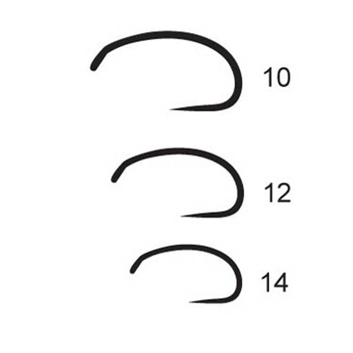 BARBLESS GRUB SHRIMP FLY FISHING HOOK